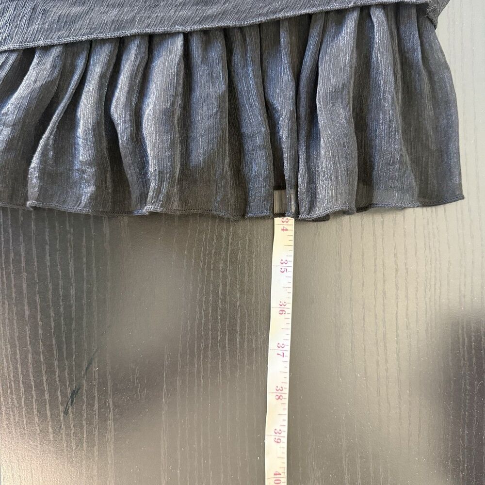 Black Rosette Fairy Grunge Coquette Babydoll Layered Mini Dress Whimsigoth - Picture 7 of 9